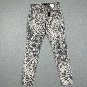 Stylish Women's Black and White Jeans
